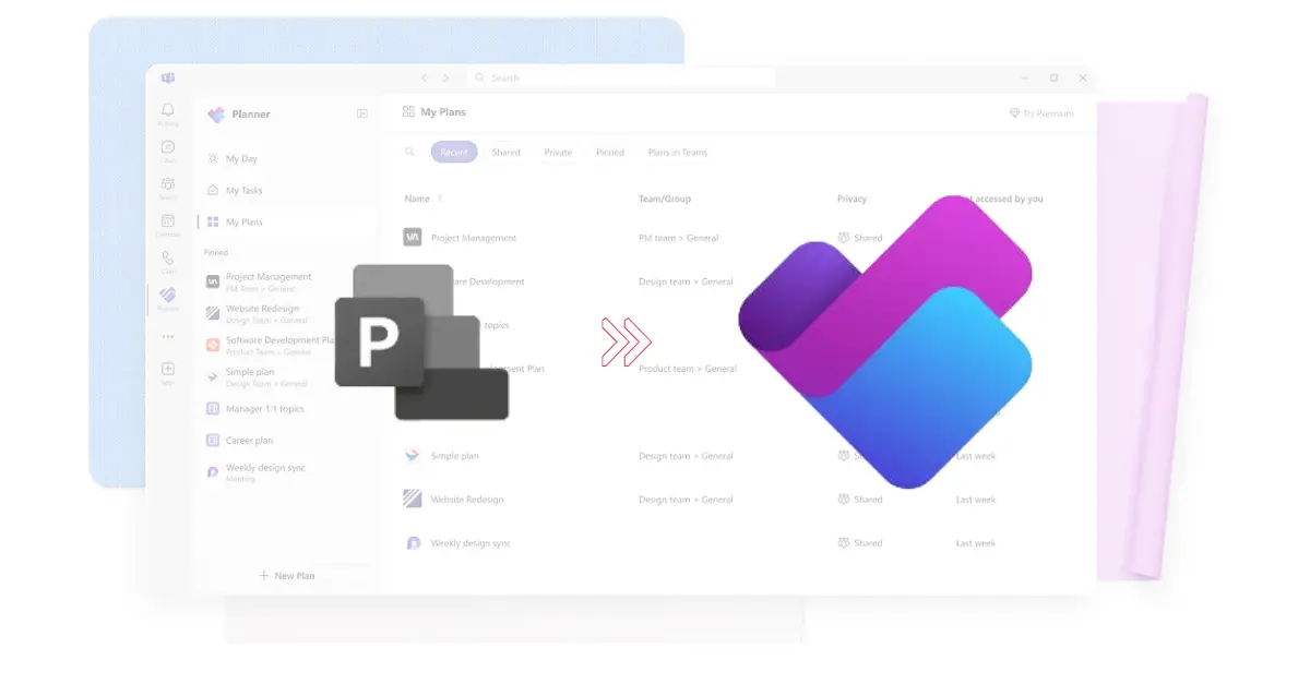 Transición de Project For The web a Planner